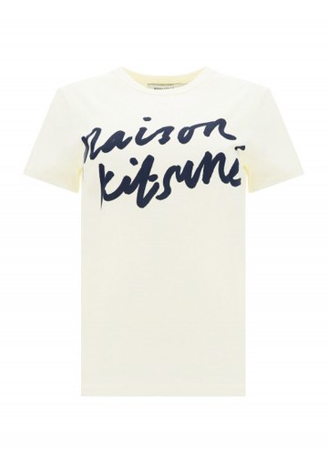 Maison Kitsune - Handwriting T-shirt - Womens - White