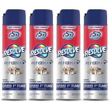 美國RESOLVE 地毯清潔泡沫--強力抑臭去汙(22oz/650ml)*3