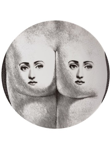 Fornasetti - Tema e Variazioni n.302 porcelain wall plate - unisex - Porcelain - One Size - BIA