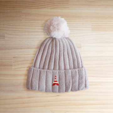 【Q-cute】毛帽系列-東京鐵塔球球帽