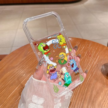 I17手機殼 比奇堡路人魚 iPhone 17 Pro Max 手機殼 16 15 14 13 12 透明磁吸手機殼