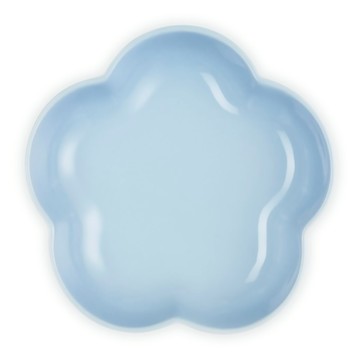 LE CREUSET 花型盤  1個  海岸藍  中(19.5 x 19.5 x 4.2cm)