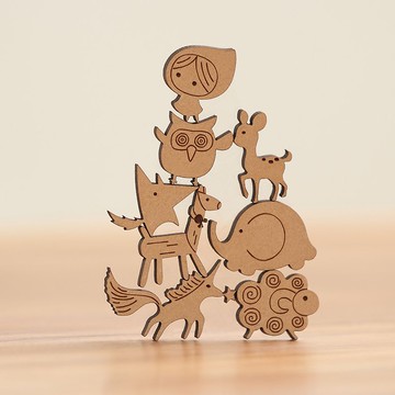 木拼圖120片-克里斯多x海裡魚