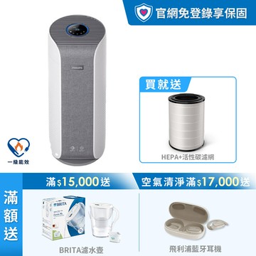 ★限時送三年份濾網★飛利浦抗敏奈米級空氣清淨機-旗艦款(AC3858/86)-適用26坪