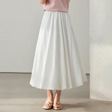 【云朵花苞裙舒適松緊腰顯瘦半身裙】纖莉秀大碼女裝胖mm夏裝新款