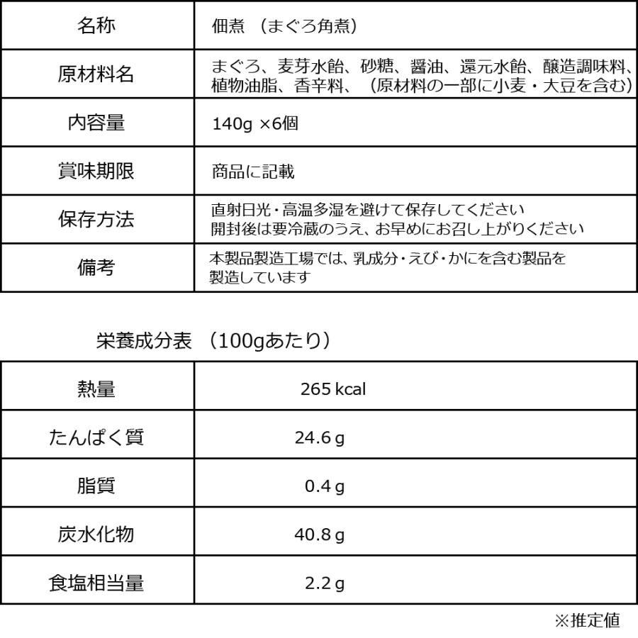 グルメ マグロ まぐろ 鮪角煮 140g×6袋 無着色 (魚介類 海産物)魚介 セール メール便限定送料無料