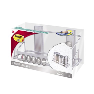 3M 無痕金屬防水收納 -調味品架