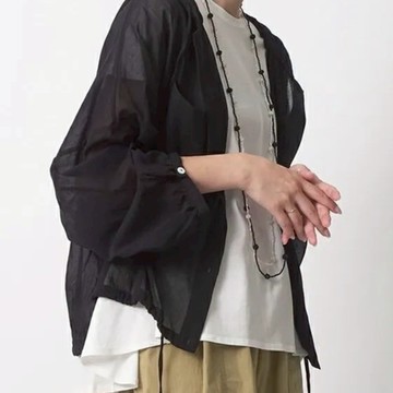 [快速出貨] 日本 Akane 透明棉質連帽衫