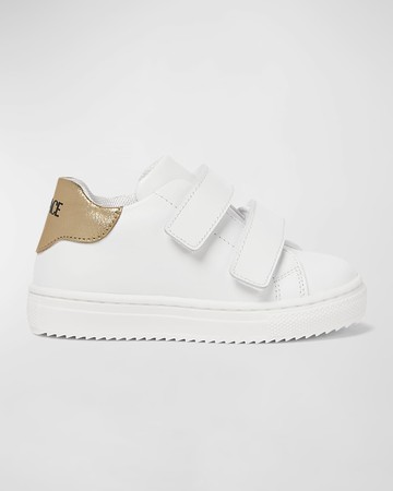 Kid's Laminated Logo-Print Sneakers, Baby/Toddlers