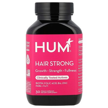 HUM Nutrition, 頭髮強韌幫助，30 粒全素膠囊