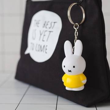 【比利時AP MIFFY】Miffy米菲兔公仔鑰匙圈吊飾-黃色