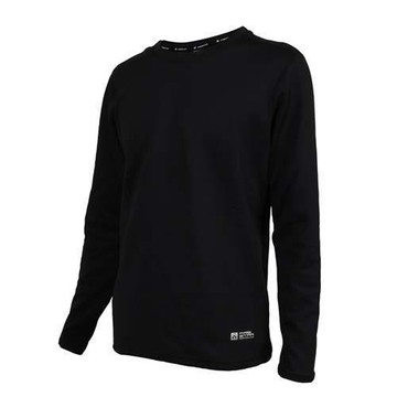 FIRESTAR 男彈性保暖長袖圓領T恤-長T 休閒 慢跑 路跑