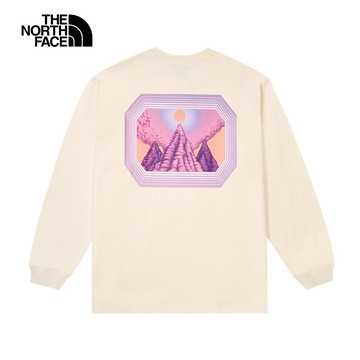 UE男款米白色長袖上衣｜8EP6QLI