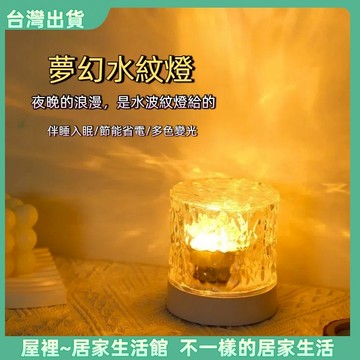 【優選產品】💌免運🔥水波紋燈 水波紋小夜燈 水紋燈 水波燈 夕陽燈 氣氛燈 氛圍燈 夜燈 房間氣氛燈  小夜燈Led