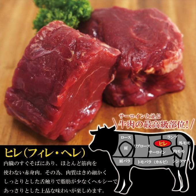 牛ヒレ厚切りステーキ冷凍　200g  フィレ ヘレ 赤身肉 国産牛に負けない