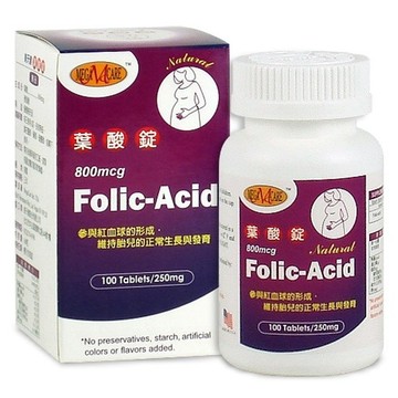 美天健 葉酸錠 100粒