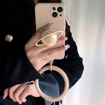 小眾星球支架三星s24ultra手機殼note20皮質手環s23/s21保護套s20fe創意note10pro軟殼s9潮s8plus女s20+簡約