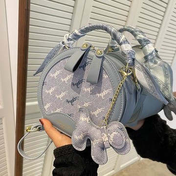 高級感小包包女2025春夏新款潮時尚手提圓包小眾單肩包百搭斜挎包