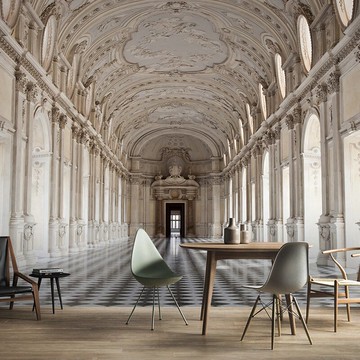 3d立體延伸空間墻紙網紅打卡壁畫背景墻會所酒吧酒店裝飾歐式壁紙