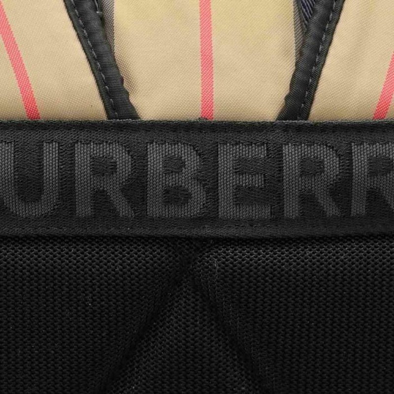 バーバリー BURBERRY リュックサック ロゴプリント アイコンストライプ