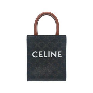 CELINE TRIOMPHE 凱旋門帆布直立式手提包斜背包 / 迷你