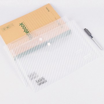 ✨台灣現貨📦加厚透明A4按扣資料袋 斜紋款 收納袋 分類袋 A4 資料夾 文件袋 #丹丹悅生活