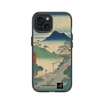 iPhone 15 Clear 酷墨灰 - Van Gogh Museum - 浮世繪系列東海道五十三次名所圖會 - 歌川廣重