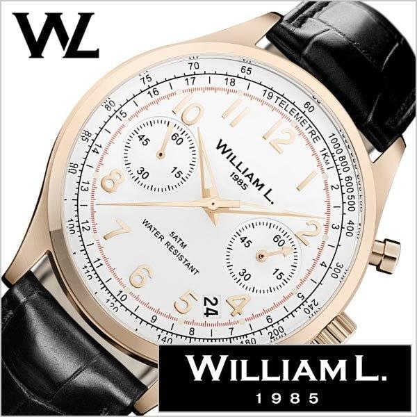 ウィリアムエル 時計 William L. 1985 腕時計 クロノグラフ Chronographs メンズ レディース ホワイト  WLOR01BCORCN | LINEショッピング