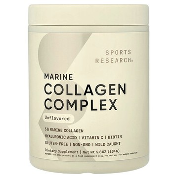 Sports Research, 海洋膠原蛋白複合物，原味，5.8 盎司（164 克）