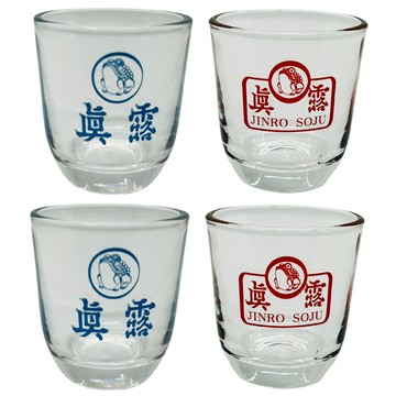 海特真露 真露回歸復古燒酒杯 2款 x 2入組  4個  多色