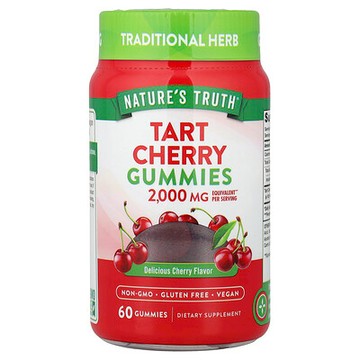 Nature's Truth, 酸櫻桃軟糖，美味櫻桃味，60 粒軟糖（每粒軟糖 1,000 毫克）