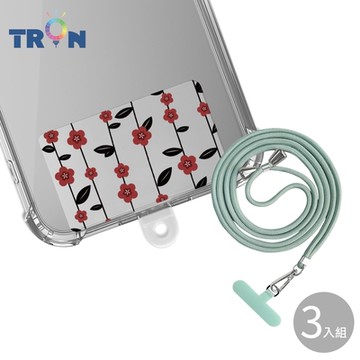 TRON iPhone 12ProMax 紅色防摔 手機 掛繩 手機殼