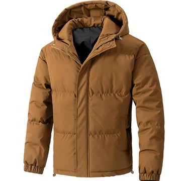 【巴黎精品】現貨+預購 抗寒防風羽絨棉外套加絨夾克秋冬上衣大碼-時尚一體帽棉服男外套5色a1ly24