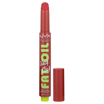 NYX Professional Makeup, Fat Oil Slick Click，閃亮脣膏，04 Going Viral，0.07 盎司（2 克）