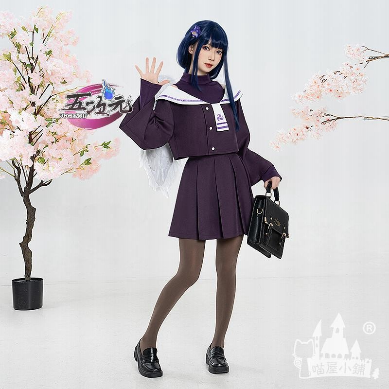 最新モデル 猫屋小舗 原神 セーラー服 同人服 派生服 雷電将軍 コスプレ コスプレ衣装