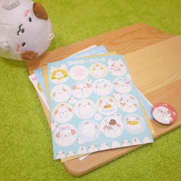 圓圓貼 貼紙 / 4款 / 1款16個貼紙