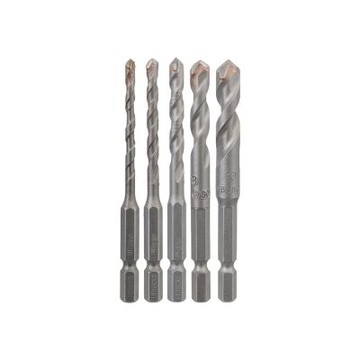 博世 BOSCH 5件組六角柄鎢鋼磁磚鑽頭組( 4/5/6/8/10 mm) 鎢鋼六角柄 5件組