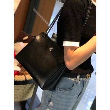 真皮包包女包手提包2025新款潮腋下鏈條斜挎包洋氣網紅單肩小方包