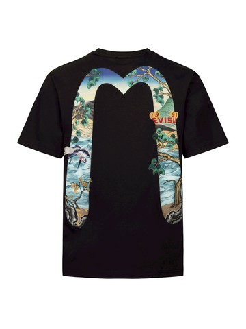 Pine-pattern Daicock Print Regular Fit T-shirt