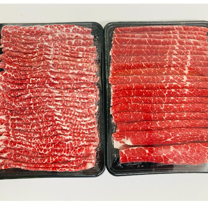 馬肉 桜鍋 お鍋用 バラスライス肉  250g＆モモスライス肉  250g  合計500g 約5人前 すき焼き しゃぶしゃぶ 焼肉 鍋 贈り物 ギフト さくらなべ