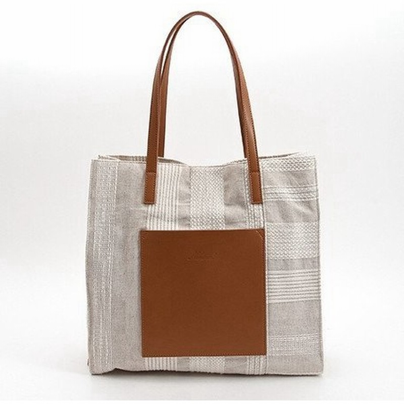 Nananoelsienna ストライプ柄生地フラットトートバッグ 対応 通販 Lineポイント最大0 5 Get Lineショッピング