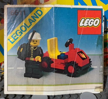 古董樂高lego6611小消防車 經典城鎮系列 1981年樂高積木 二手