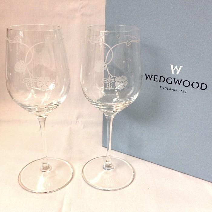 ◆◆Wedgwood ウェッジウッド ワイルドストロベリー　シャンパングラス　2脚