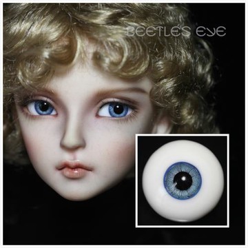 【Dolly Planet】BJD 娃用手工玻璃眼 真人風/小虹膜 鈷藍色 S-12