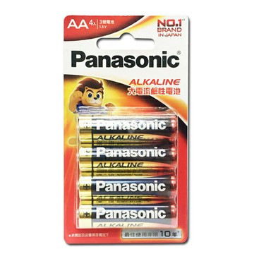 國際牌 Panasonic 大電流 鹼性 電池 3號 吊卡 4顆 /卡｜領券最高折$220