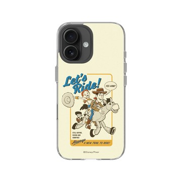 iPhone 16 Clear Case（相機按鈕） 透明 - 迪士尼-玩具總動員 Toy Story - Let's Ride! 胡迪與翠絲