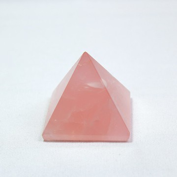 Runyangshi天然粉水晶金字塔擺件粉晶原石打磨客廳辦公裝飾擺設