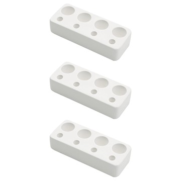 收納王妃 Kouyu珪藻土牙刷架 12 x 5 x 4.5cm  3個  白色