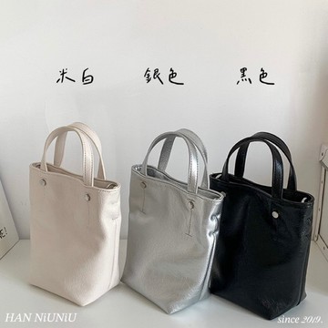 HANNIU_韓國代購🇰🇷造型亮面漆皮造型手提包 / 肩背包 /斜背包