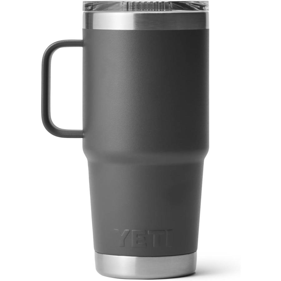 YETI Rambler 20 oz Travel Mug  Stainless Steel  Vacuum Insulated with Stronghold Lid  Charcoal　並行輸入品